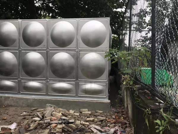  80噸不銹鋼水箱水泵一體，深圳工地完工|宏量水箱